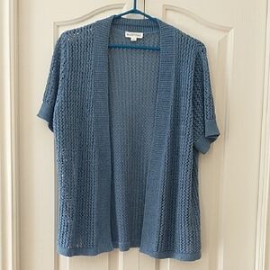 NR Open Knit Bolero Style Short Sleeve Cardigan XL Petite